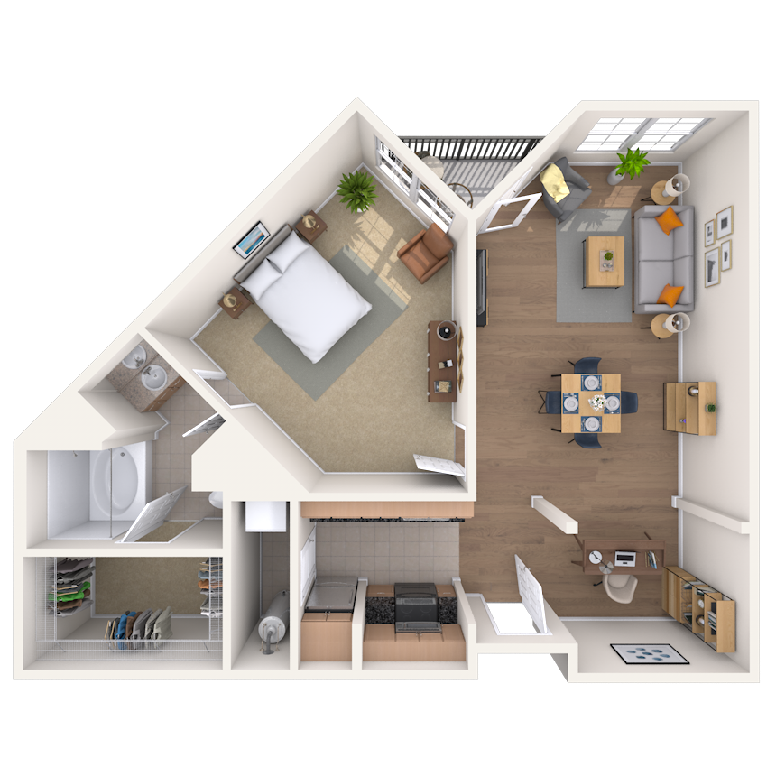 Floorplan image of unit 548